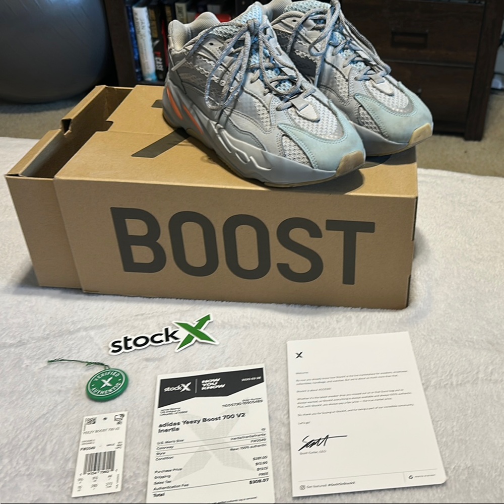 Adidas Boost 700 V2 in Gray and Blue